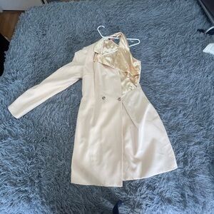 PrettyLittleThing Beige One Shoulder Dress